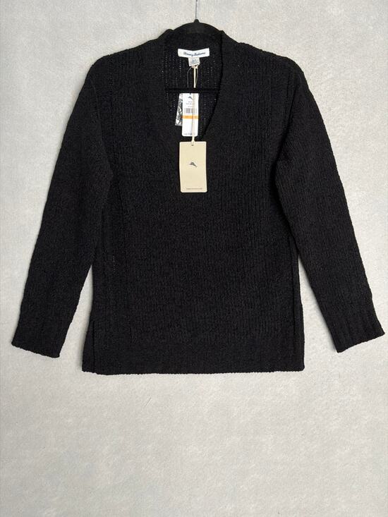 Tommy Bahama Sweaters - Tommy Bahama Malibu Chenille Sweater in Black Women's Small NEW
